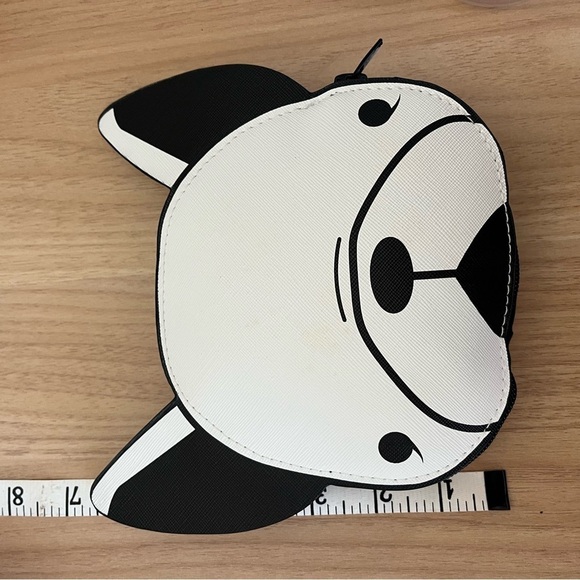 STRADIVARIUS FRENCH BULLDOG Foldable Tote Bag Black Heart Print - Picture 5 of 11